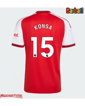 Arsenal Ezri Konsa #15 Tricou Fotbal Replică 2026-27 Barbati Acasa